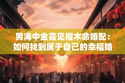 男海中金喜见榴木命婚配：如何找到属于自己的幸福婚姻