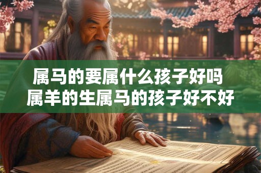 属马的要属什么孩子好吗 属羊的生属马的孩子好不好