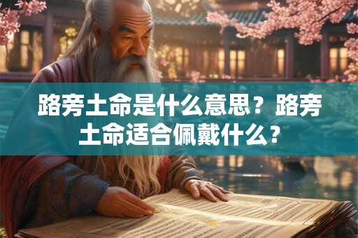路旁土命是什么意思？路旁土命适合佩戴什么？