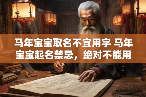 马年宝宝取名不宜用字 马年宝宝起名禁忌，绝对不能用的字！