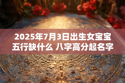 2025年7月3日出生女宝宝五行缺什么 八字高分起名字