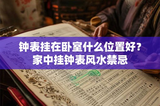 钟表挂在卧室什么位置好？家中挂钟表风水禁忌