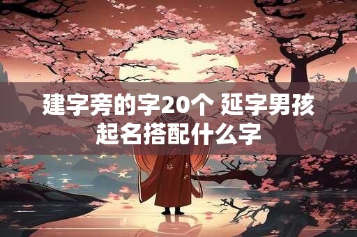 建字旁的字20个 延字男孩起名搭配什么字 建字旁的字20个 延字男孩起名搭配什么字