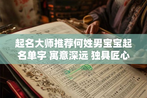 起名大师推荐何姓男宝宝起名单字 寓意深远 独具匠心！