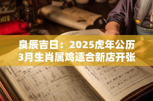 详细阅读:良辰吉日:2025虎年公历3月生肖属鸡适合新店开张的黄道吉日 良辰吉日:2025虎年公历3月生肖属鸡适合新店开张的黄道吉日
