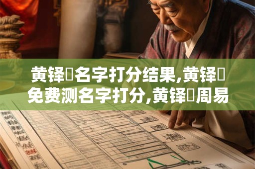 黄铎焳名字打分结果,黄铎焳免费测名字打分,黄铎焳周易免费测名字打分