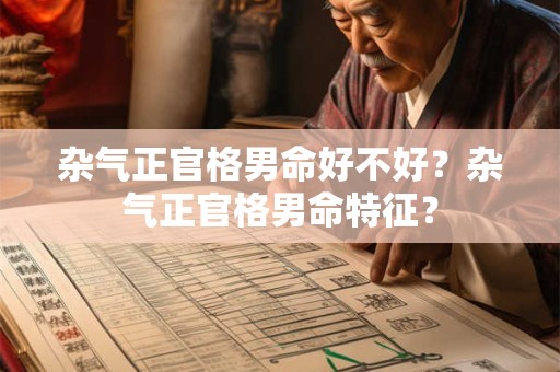 杂气正官格男命好不好？杂气正官格男命特征？
