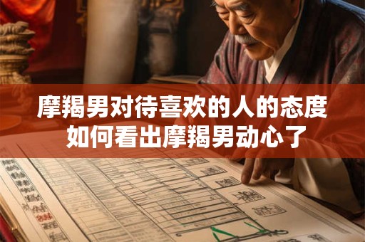 摩羯男对待喜欢的人的态度 如何看出摩羯男动心了