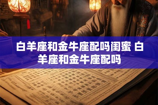 白羊座和金牛座配吗闺蜜 白羊座和金牛座配吗