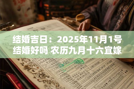 结婚吉日：2025年11月1号结婚好吗 农历九月十六宜嫁娶吗