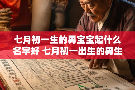 七月初一生的男宝宝起什么名字好 七月初一出生的男生