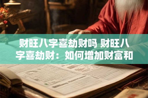 财旺八字喜劫财吗 财旺八字喜劫财：如何增加财富和运势