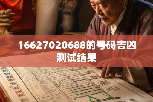 16627020688的号码吉凶测试结果