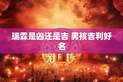 瑞霖是凶还是吉 男孩吉利好名