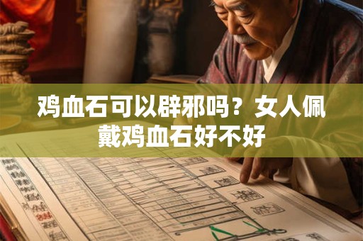 鸡血石可以辟邪吗？女人佩戴鸡血石好不好