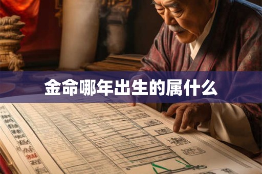 金命哪年出生的属什么