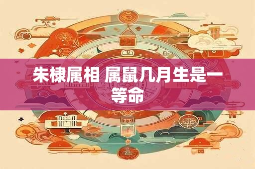 朱棣属相 属鼠几月生是一等命