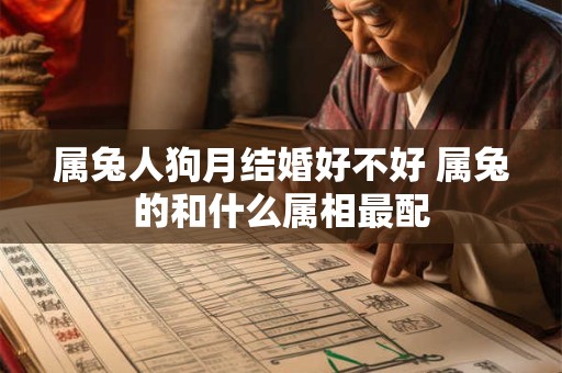 属兔人狗月结婚好不好 属兔的和什么属相最配