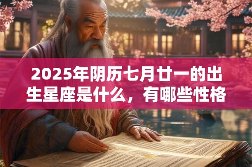 2025年阴历七月廿一的出生星座是什么，有哪些性格魅力？