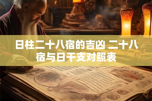 日柱二十八宿的吉凶 二十八宿与日干支对照表 日柱二十八宿的吉凶 二十八宿与日干支对照表