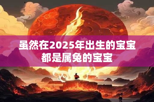 虽然在2025年出生的宝宝都是属兔的宝宝