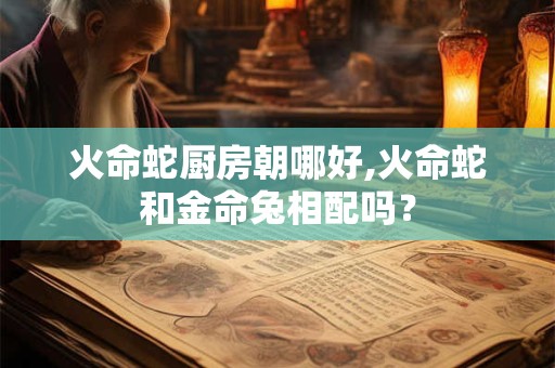 火命蛇厨房朝哪好,火命蛇和金命兔相配吗？