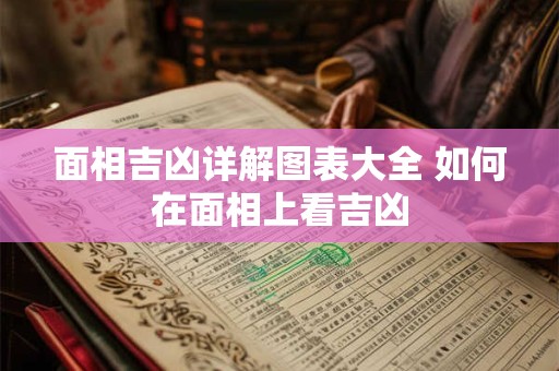 面相吉凶详解图表大全 如何在面相上看吉凶