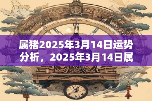 属猪2025年3月14日运势分析,2025年3月14日属猪人运势好吗? 属猪2025年3月14日运势分析,2025年3月14日属猪人运势好吗?