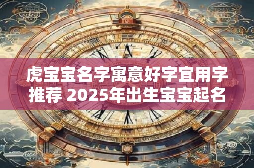 虎宝宝名字寓意好字宜用字推荐 2025年出生宝宝起名好听 虎宝宝名字寓意好字宜用字推荐 2025年出生宝宝起名好听