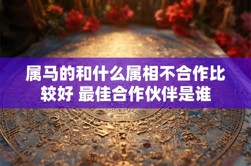 属马的和什么属相不合作比较好 最佳合作伙伴是谁