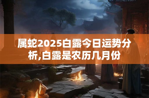 属蛇2025白露今日运势分析,白露是农历几月份