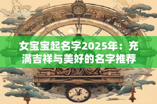 女宝宝起名字2025年：充满吉祥与美好的名字推荐