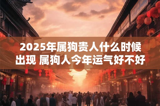 2025年属狗贵人什么时候出现 属狗人今年运气好不好