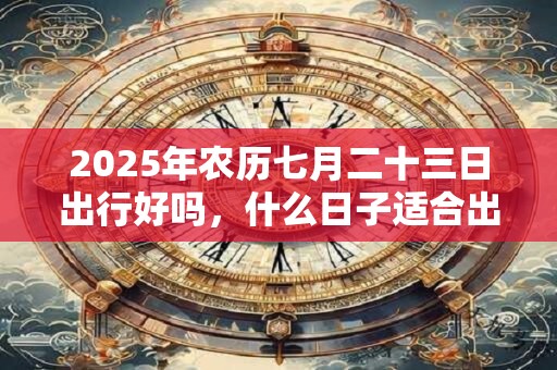 2025年农历七月二十三日出行好吗,什么日子适合出门? 2025年农历七月二十三日出行好吗,什么日子适合出门?