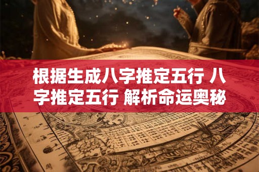 根据生成八字推定五行 八字推定五行 解析命运奥秘