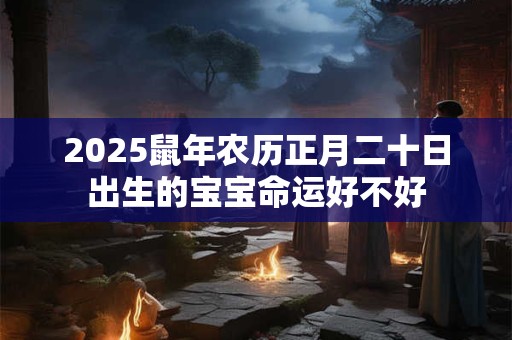 2025鼠年农历正月二十日出生的宝宝命运好不好