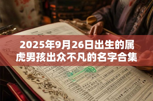 2025年9月26日出生的属虎男孩出众不凡的名字合集
