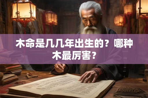 木命是几几年出生的？哪种木最厉害？