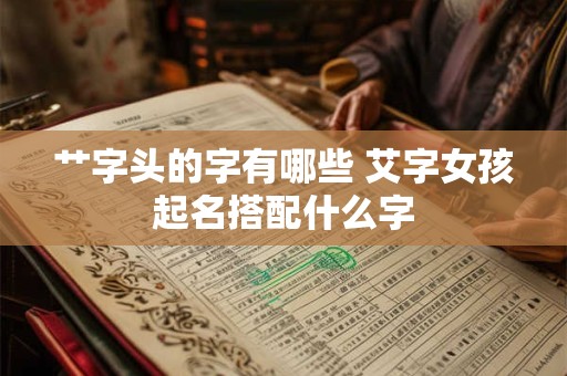 艹字头的字有哪些 艾字女孩起名搭配什么字