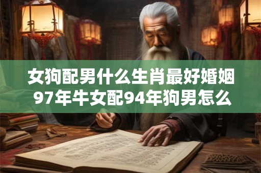 女狗配男什么生肖最好婚姻 97年牛女配94年狗男怎么样