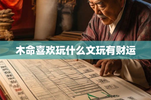 木命喜欢玩什么文玩有财运