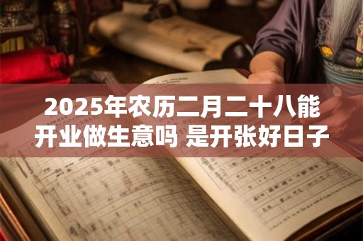 2025年农历二月二十八能开业做生意吗 是开张好日子吗