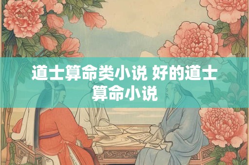道士算命类小说 好的道士算命小说