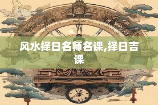 风水择日名师名课,择日吉课