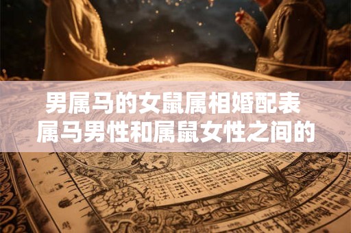 男属马的女鼠属相婚配表 属马男性和属鼠女性之间的婚配表
