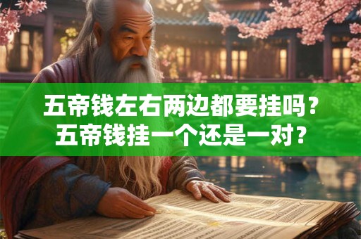 五帝钱左右两边都要挂吗？五帝钱挂一个还是一对？