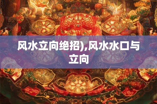风水立向绝招),风水水口与立向