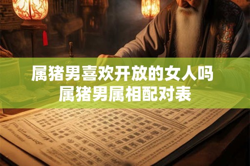 属猪男喜欢开放的女人吗 属猪男属相配对表
