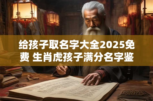 给孩子取名字大全2025免费 生肖虎孩子满分名字鉴赏