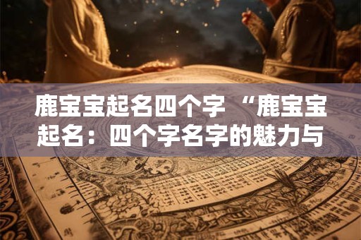 鹿宝宝起名四个字 “鹿宝宝起名：四个字名字的魅力与艺术”